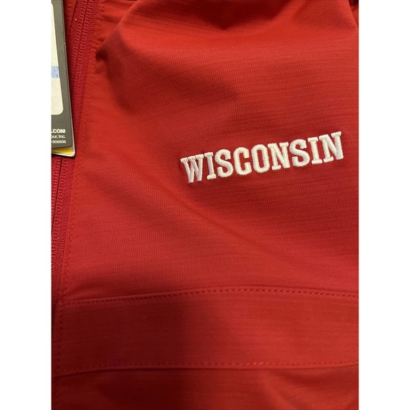 Under Armour Wisconsin Badgers Full Zip Jacket Red XL/TG/EG UA Storm - Picture 4 of 5